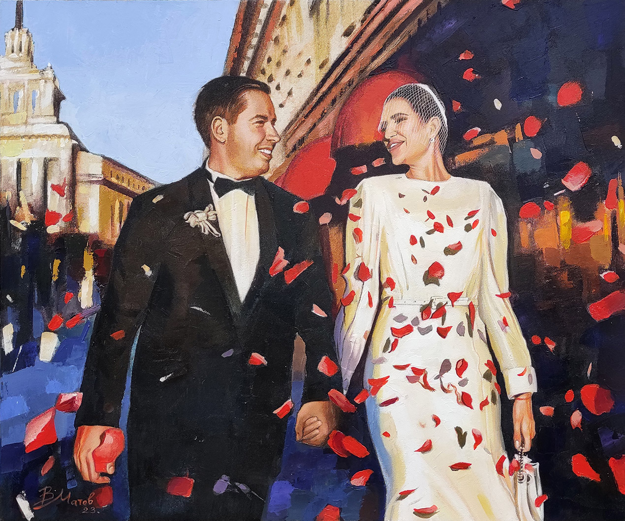 Under the Rain by Rosie  Wedding Portrait